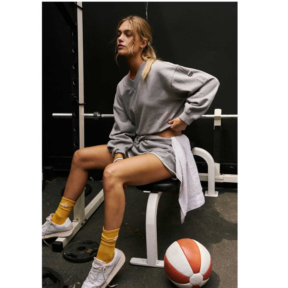 Free People Varsity Crop Pullover